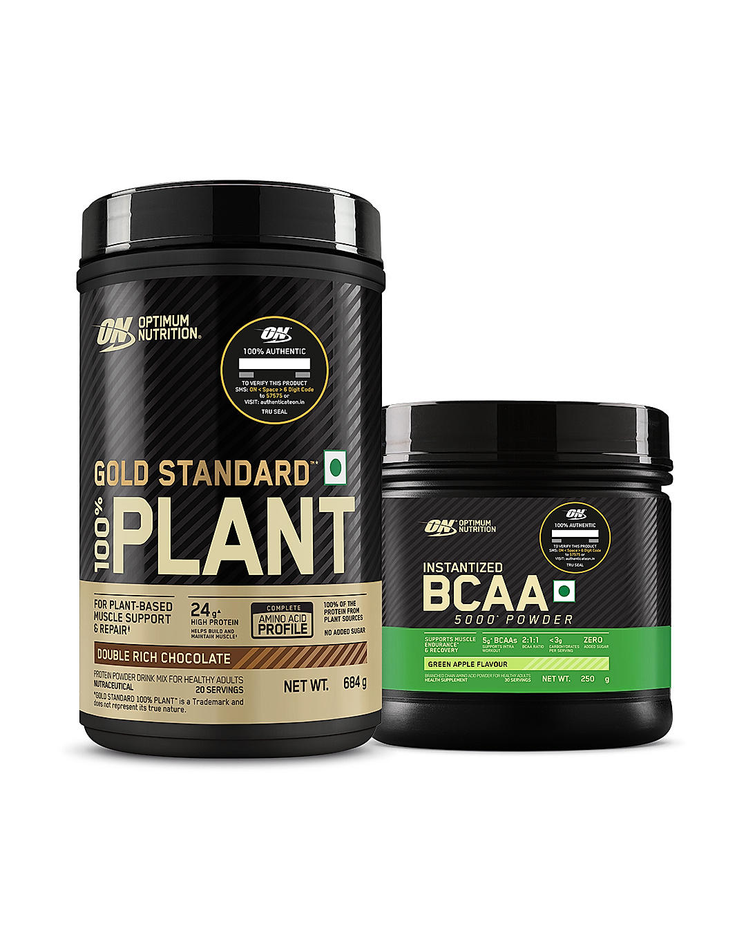 ON GSW Plant Protein - Chocolate + ON BCAA- Green Apple