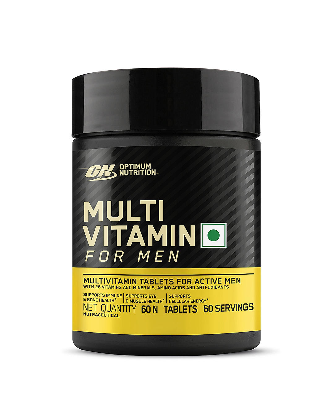 Multivitamin for MEN- 60 Tablets, 26 Vitamins & Minerals, Amino Acids & Anti-Oxidants