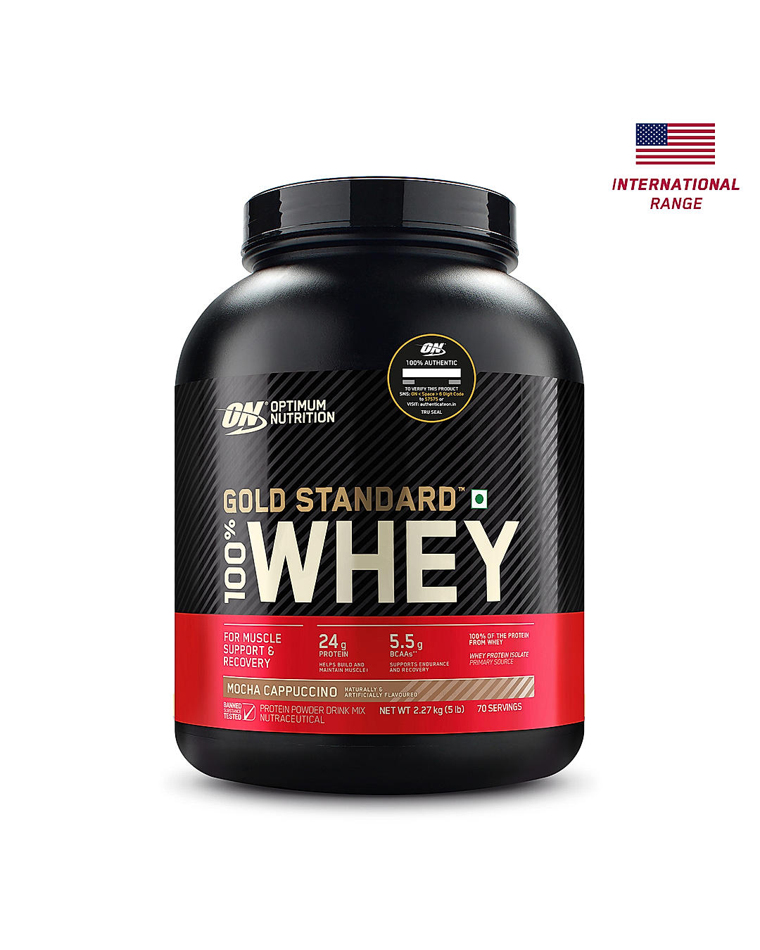 Gold Standard 100% Whey Protein Powder | Mocha Cappuccino | 5 lbs