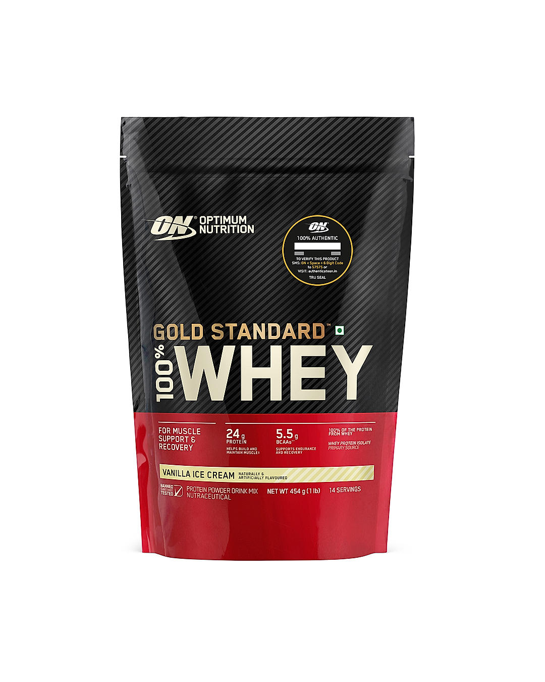 Gold Standard 100% Whey Protein Powder | Vanilla Ice Cream | 1 lbs