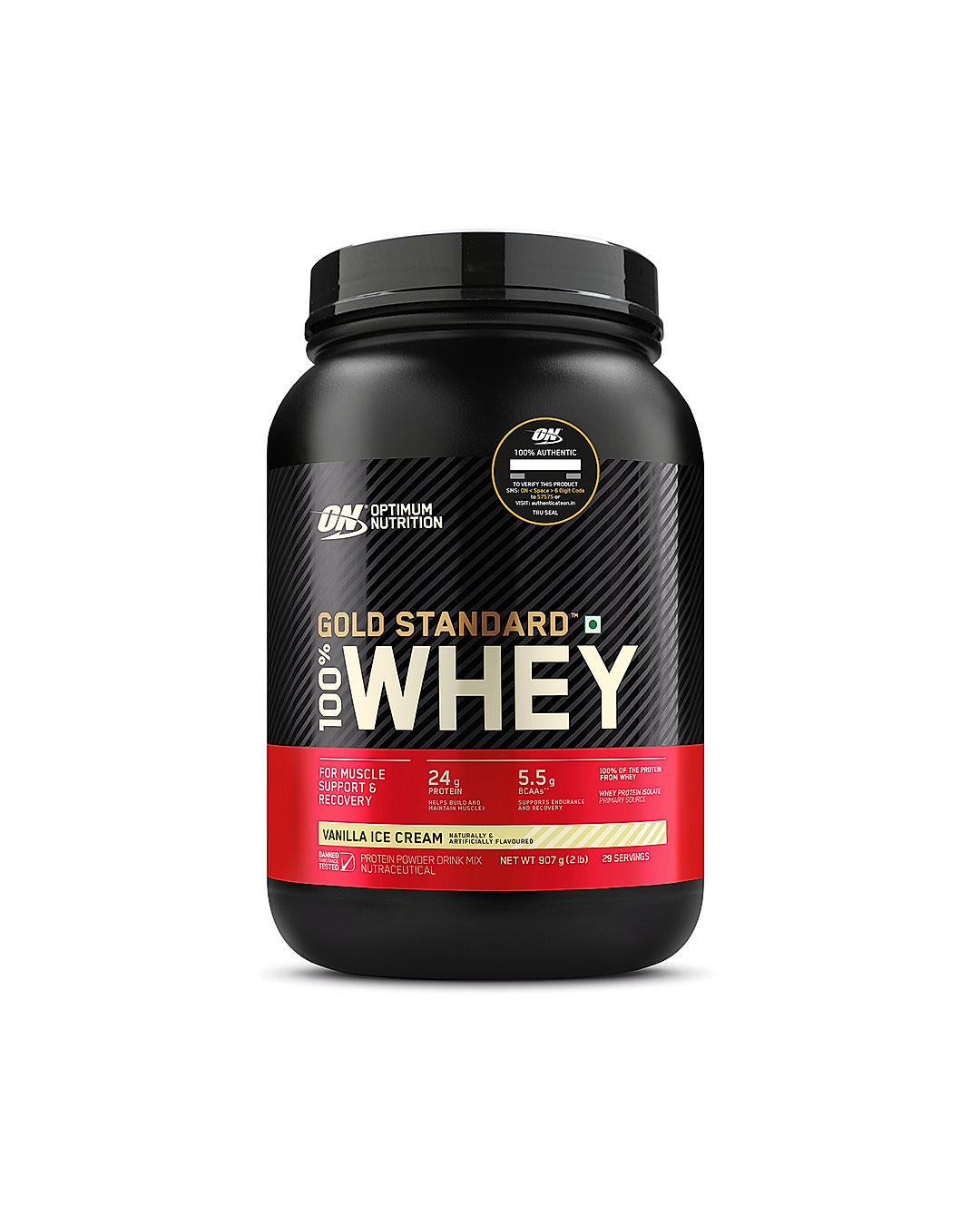 Gold Standard 100% Whey Protein Powder | Vanilla Ice Cream | 2 lbs