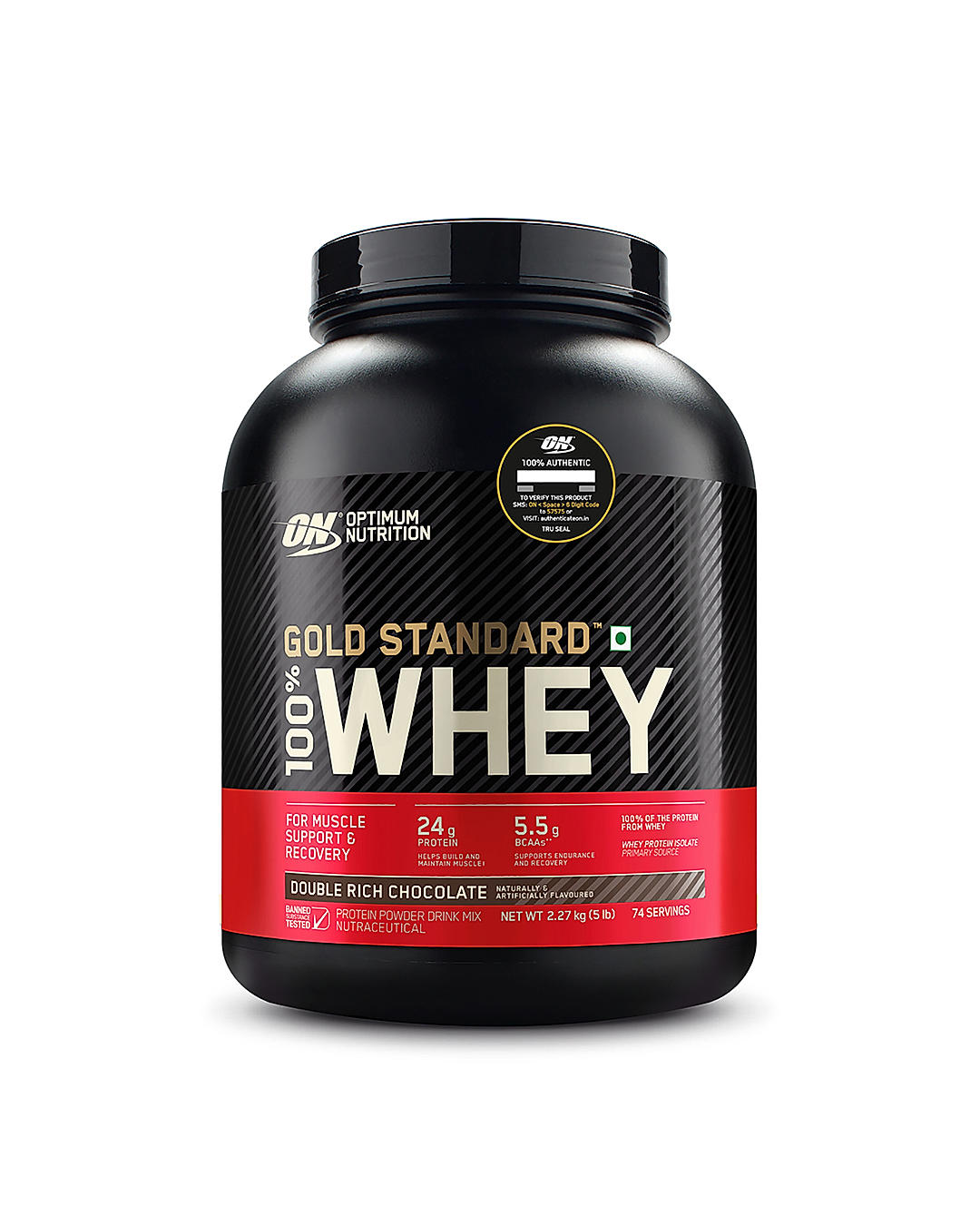 Gold Standard 100% Whey Protein Powder | Double Rich Chocolate | 5 lbs