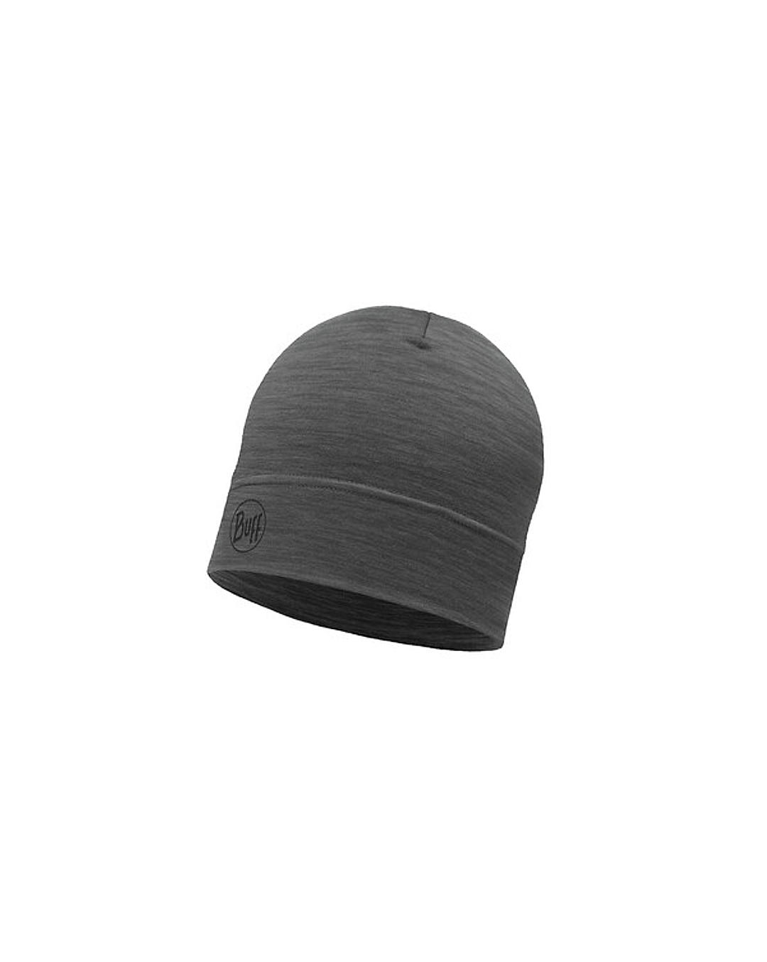 BUFF Unisex Grey LIGHTWEIGHT MERINO WOOL HAT SOLID GREY
