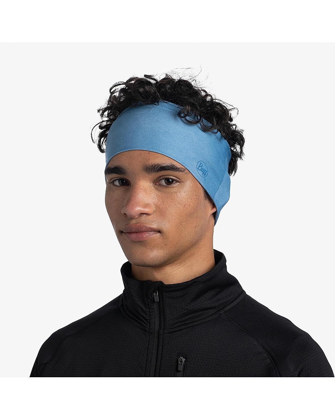 BUFF Unisex COOLNET UV WIDE HEADBAND BLUE