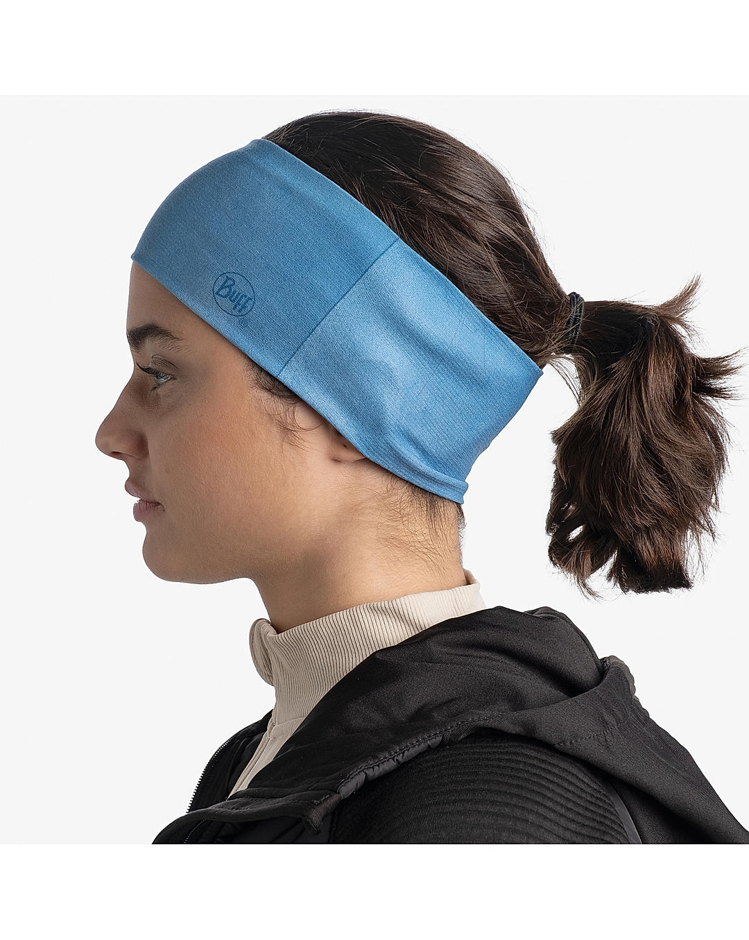 BUFF Unisex COOLNET UV WIDE HEADBAND BLUE