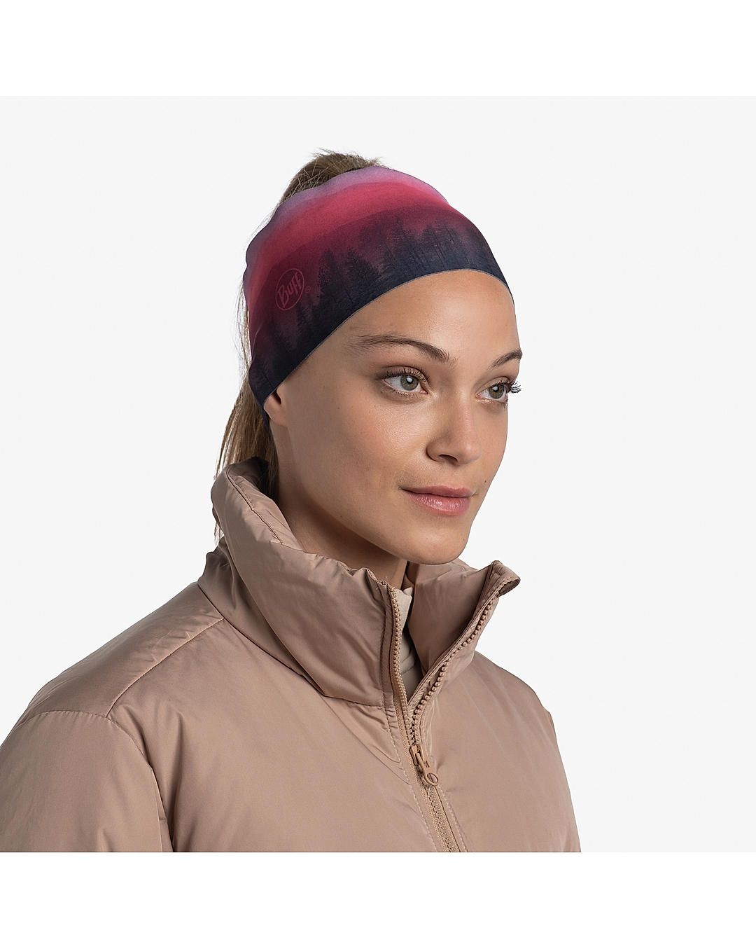BUFF Unisex TECH HEADBAND HAERA MAUVE