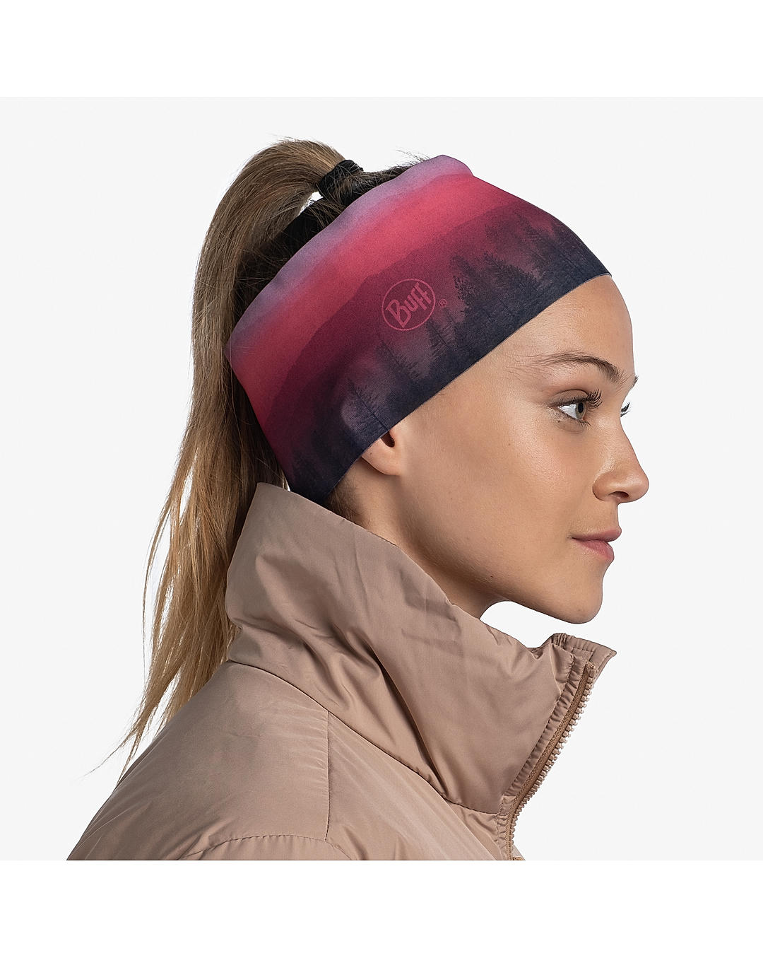 BUFF Unisex TECH HEADBAND HAERA MAUVE