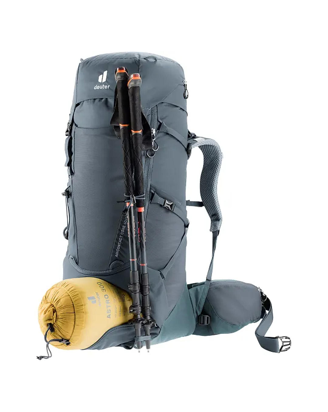 Deuter Unisex Black Aircontact Core 40+10 L Backpack