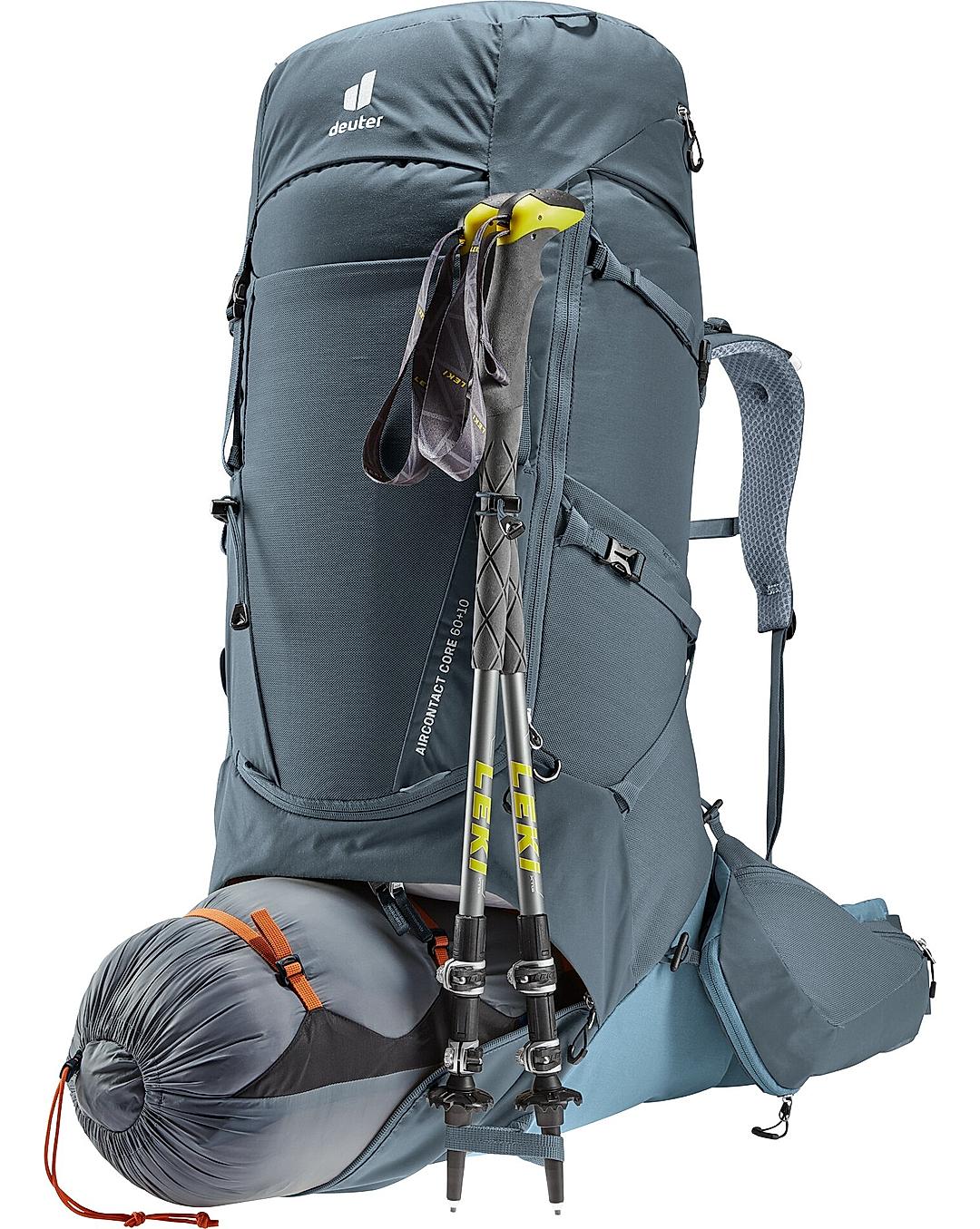 Deuter Unisex Black Aircontact Core 60+10 Hiking & Trekking Backpack