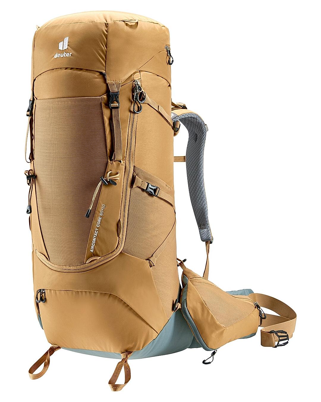 Deuter Unisex Khaki Aircontact Core 60+10 Hiking & Trekking Backpack