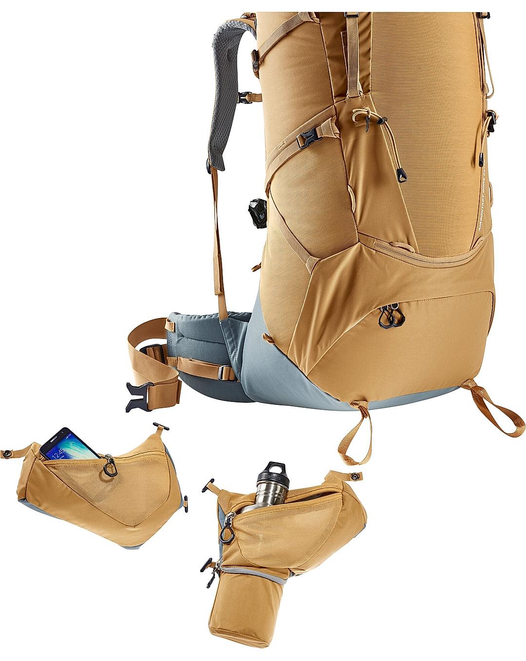 Deuter Unisex Khaki Aircontact Core 60+10 Hiking & Trekking Backpack