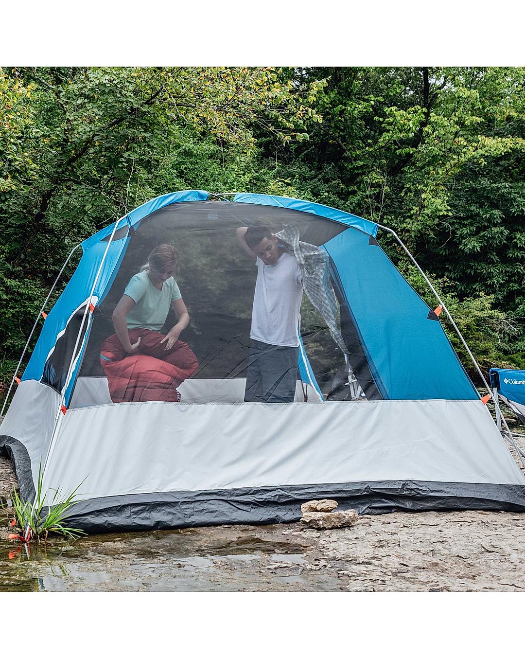 Buy Columbia Unisex Blue 6P FRP Dome Tent Online at Adventuras 520622