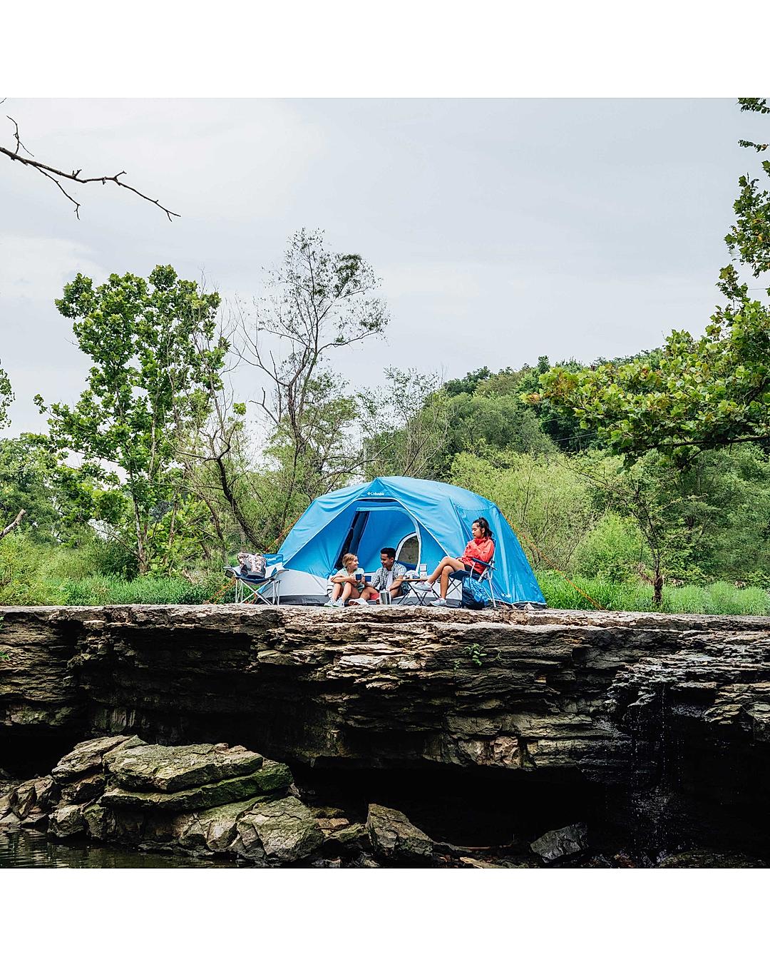 Buy Columbia Unisex Blue 6P FRP Dome Tent Online at Adventuras 520622
