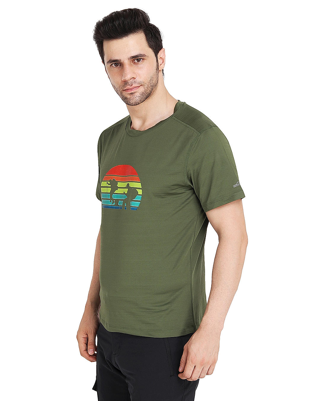 Adventuras Men Green LE PASS PRINTED TEE