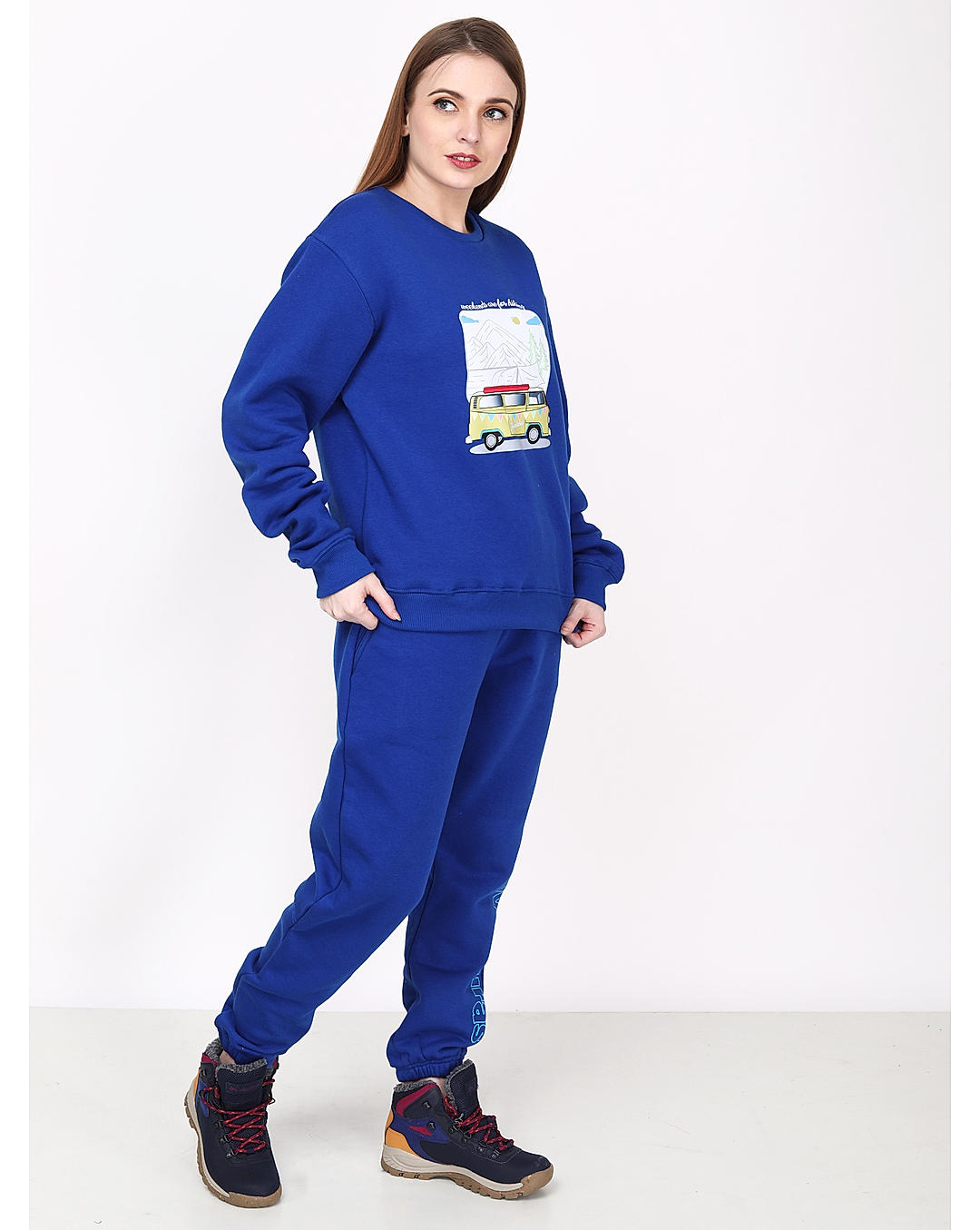 Adventuras Women BLUE SPUR CREW SWEATSHIRT