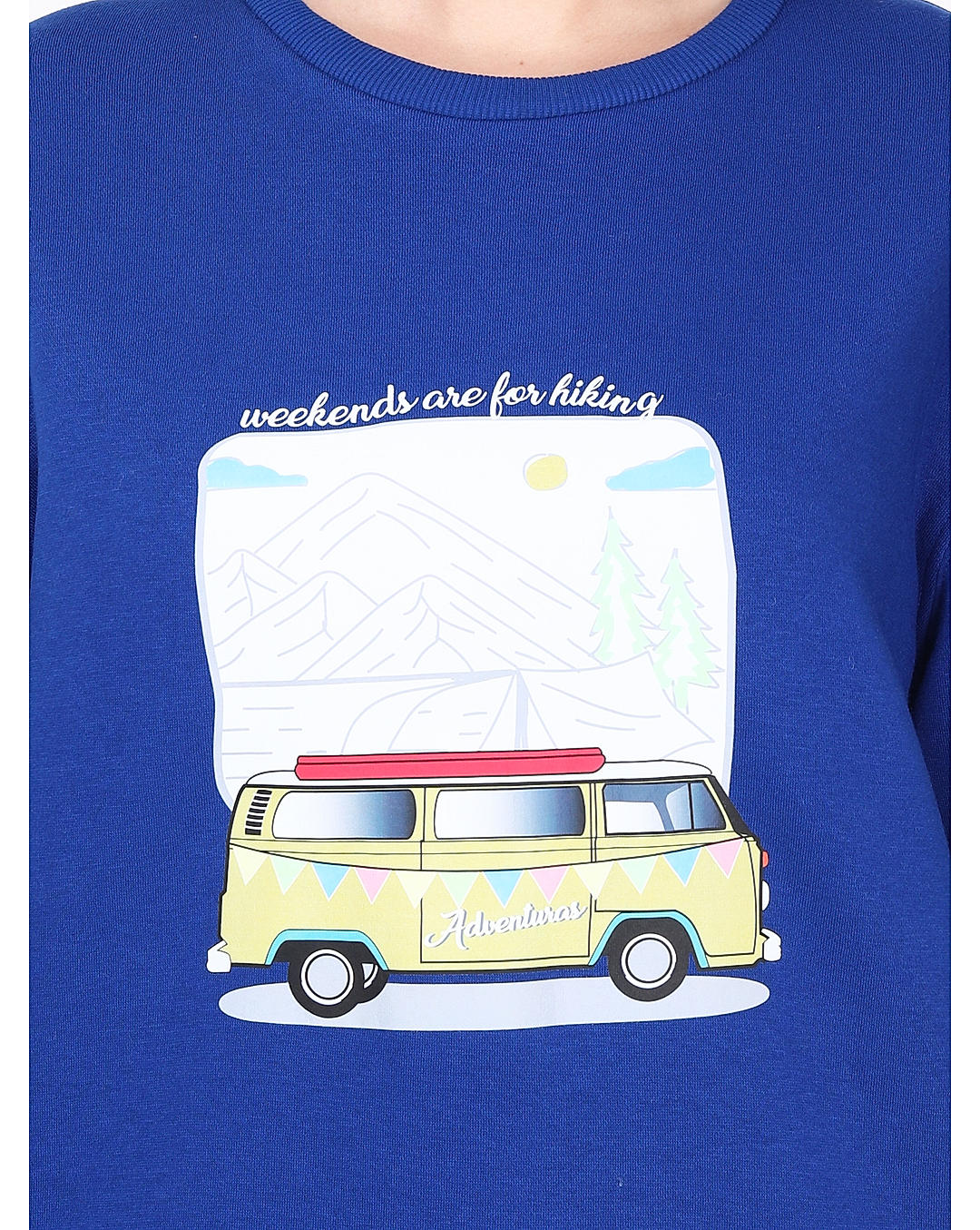 Adventuras Women BLUE SPUR CREW SWEATSHIRT