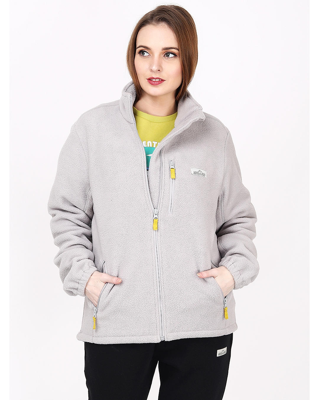 Adventuras Women GREY MASSIF FLEECE JACKET