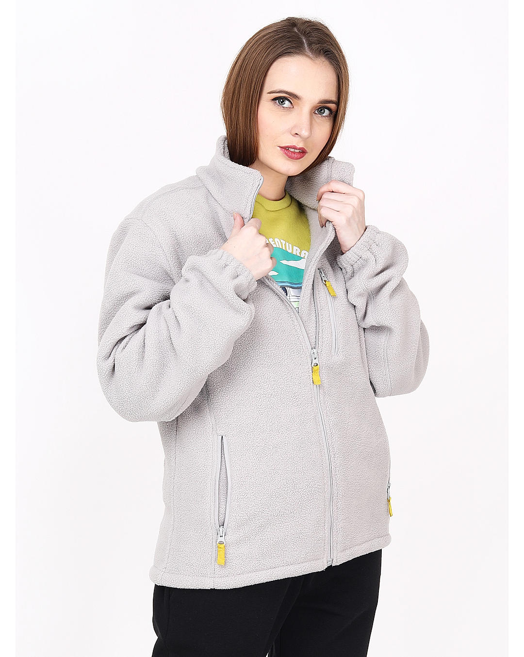 Adventuras Women GREY MASSIF FLEECE JACKET