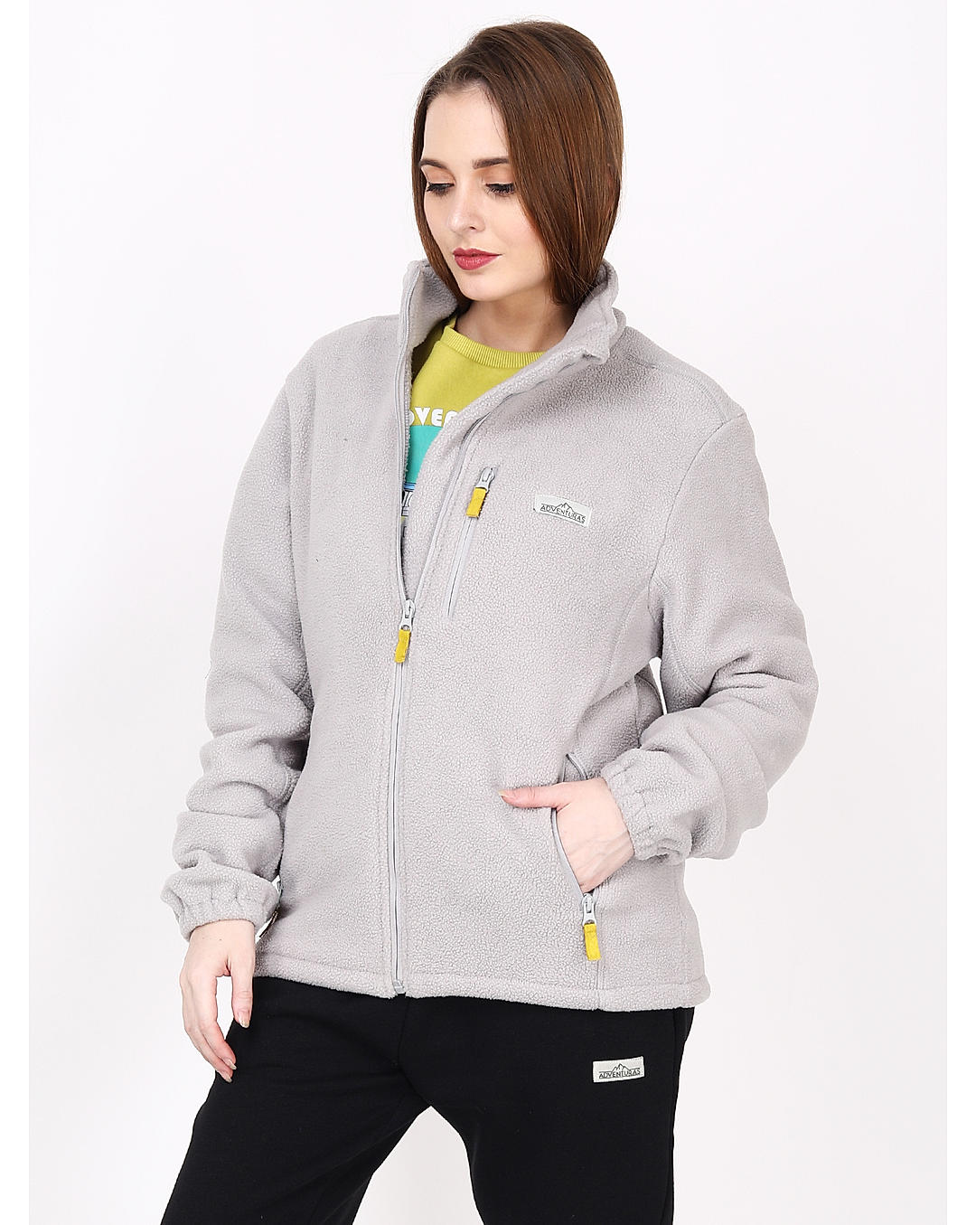 Adventuras Women GREY MASSIF FLEECE JACKET