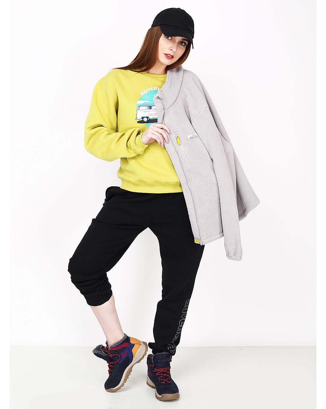 Adventuras Women GREY MASSIF FLEECE JACKET