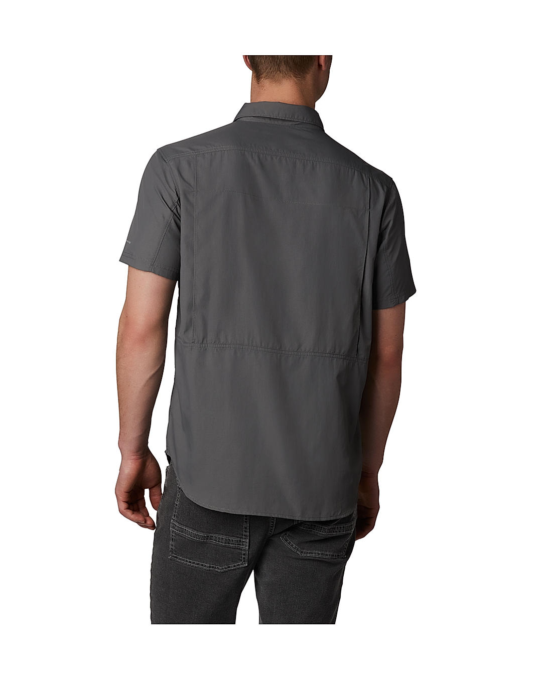 Columbia Mens Grey Omni-Wick Silver Ridge 2.0  Short Sleeve Shirt