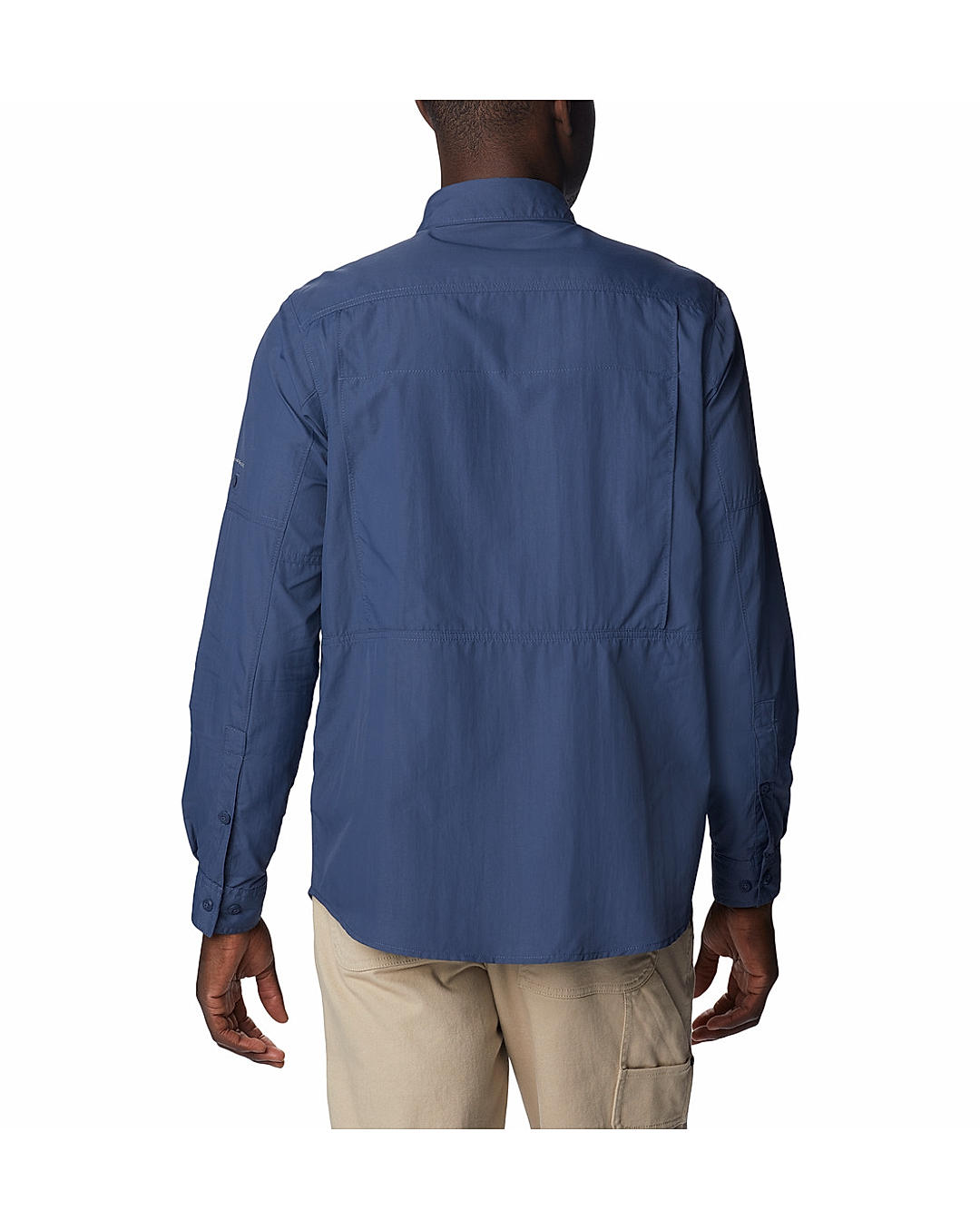 Columbia Mens Blue Omni-Wick Silver Ridge2.0  Long Sleeve Shirt
