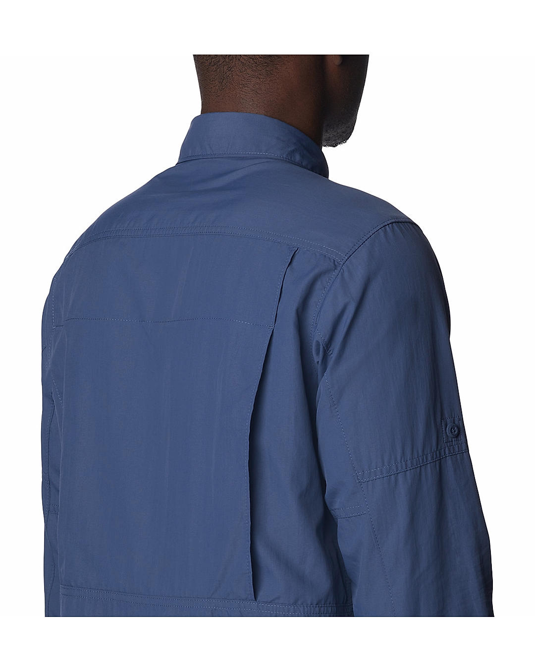 Columbia Mens Blue Omni-Wick Silver Ridge2.0  Long Sleeve Shirt