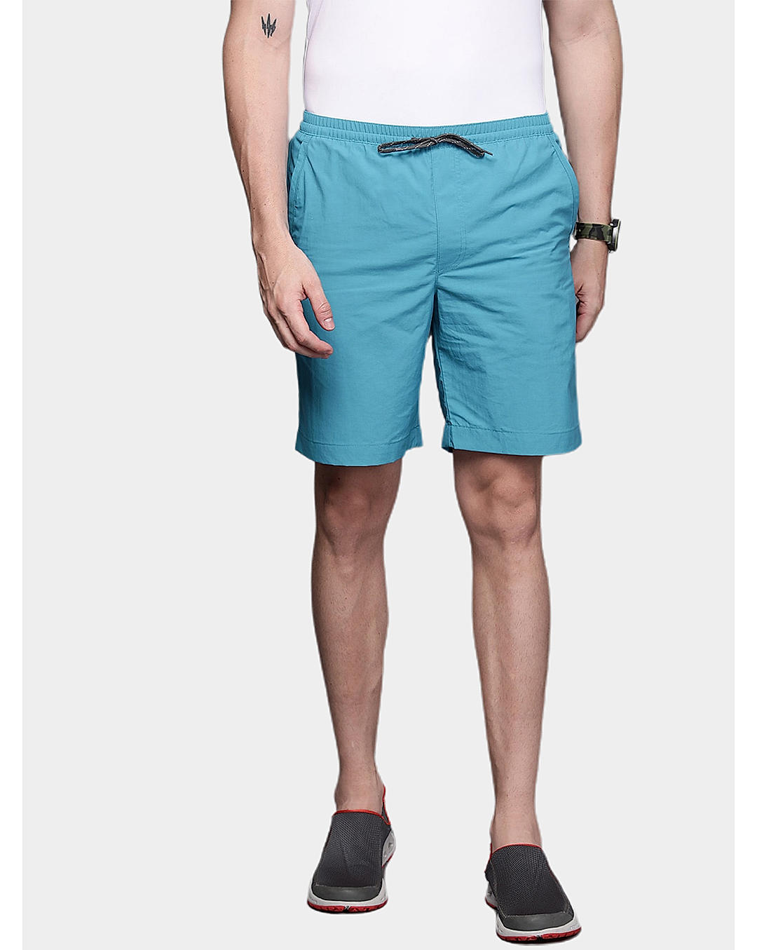 Columbia Mens Blue Omni-Shield M Summerdry Short