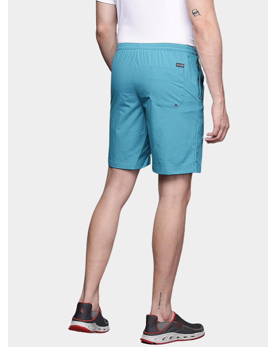Columbia Mens Blue Omni-Shield M Summerdry Short