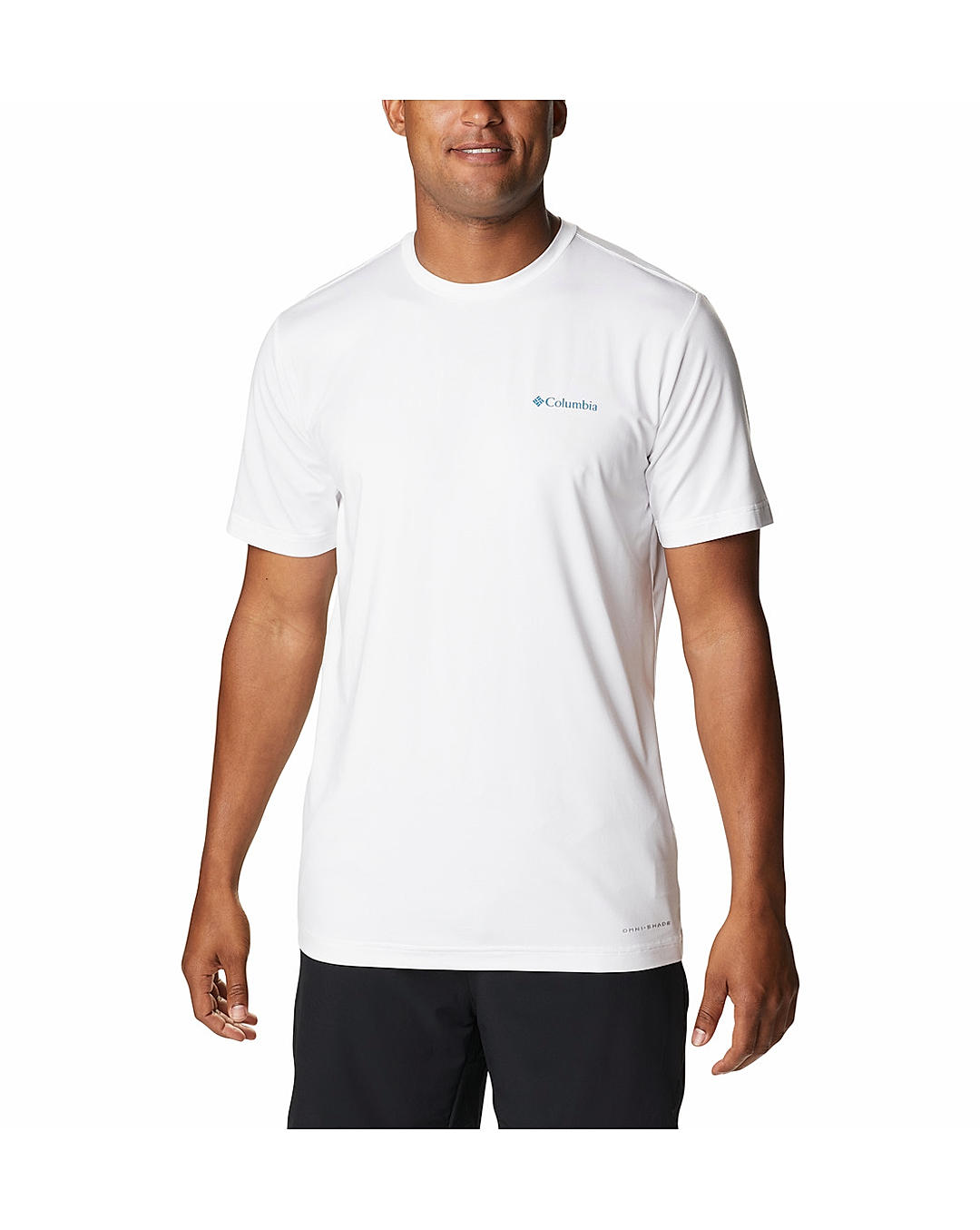 Columbia Mens White Omni-Wick Tech Trail Graphic Tshirt