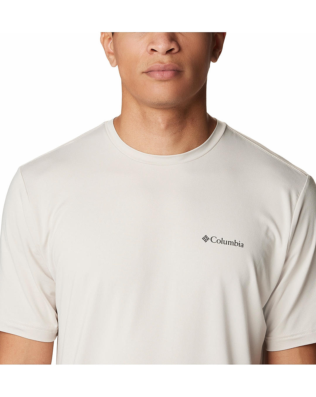 Columbia Mens Beige Omni-Wick Tech Trail Graphic Tshirt