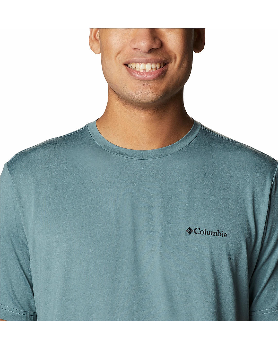 Columbia Mens Green Omni-Wick Tech Trail Graphic Tshirt