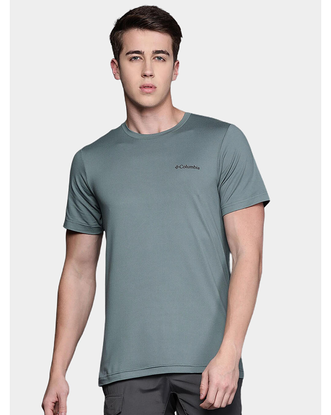 Columbia Mens Green Omni-Wick Tech Trail Graphic Tshirt