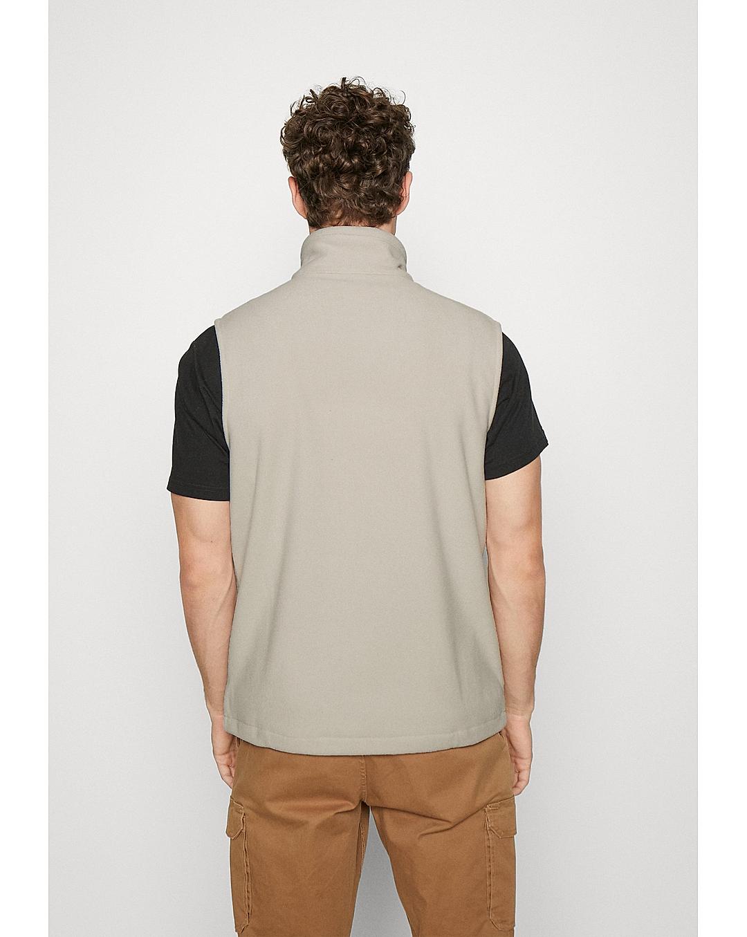 Columbia Mens Beige Fast Trek Fleece Vest
