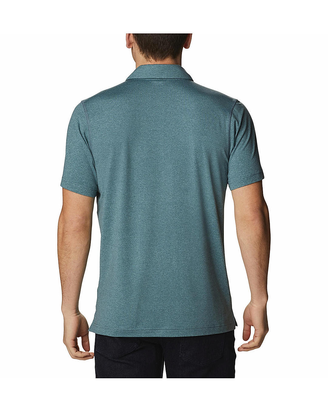 Columbia Mens Green Omni-Wick Tech Trail Polo Tshirt