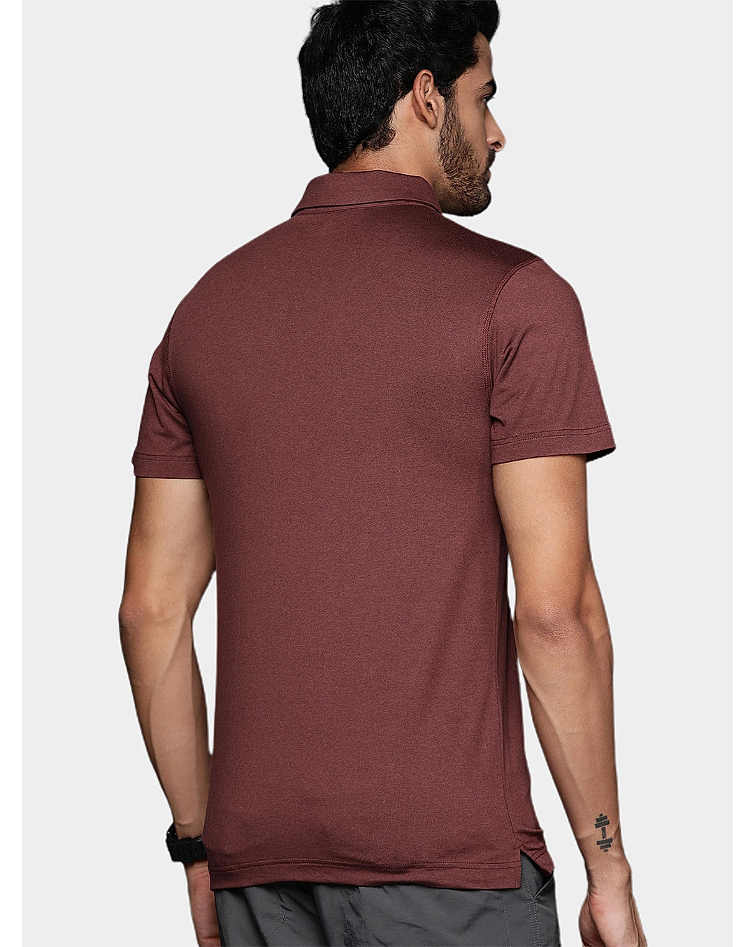 Columbia Mens Brown Omni-Wick Tech Trail Polo Tshirt