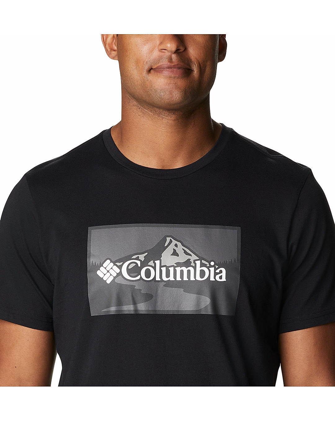 Columbia Mens Black Path Lake Graphic II Tshirt