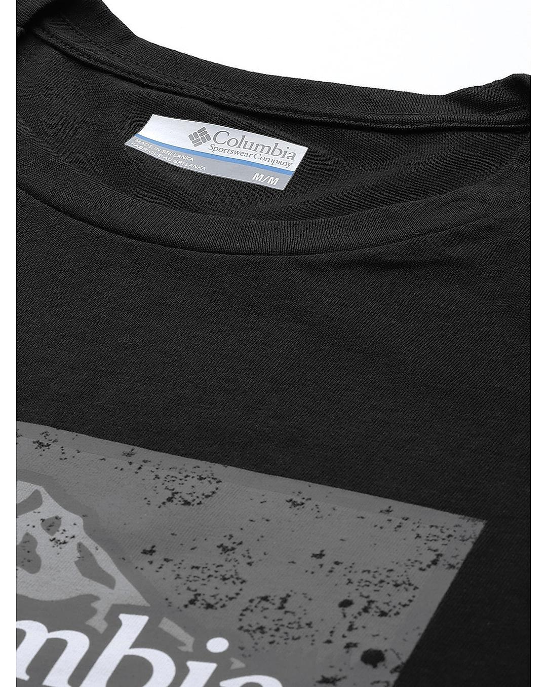 Columbia Mens Black Path Lake Graphic II Tshirt