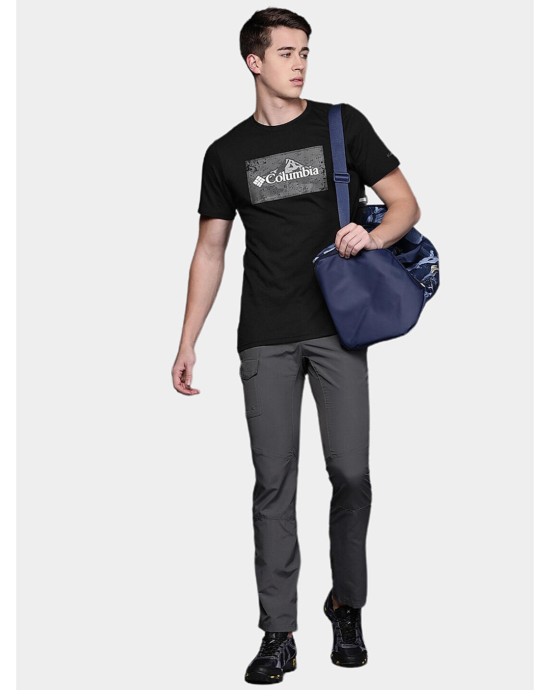 Columbia Mens Black Path Lake Graphic II Tshirt