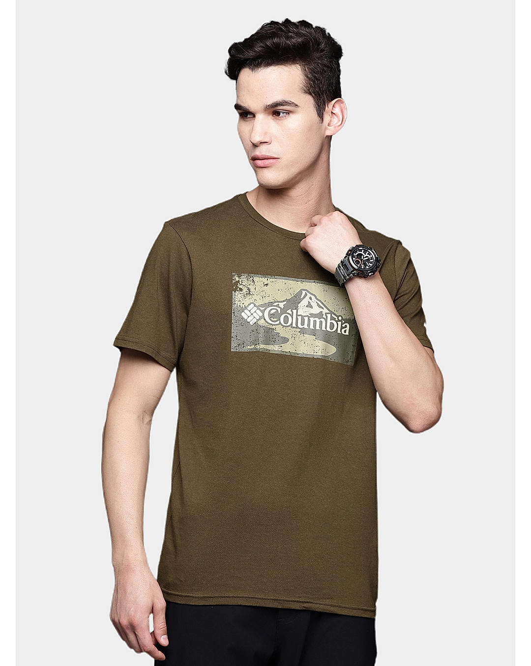 Columbia Mens Green Path Lake Graphic II Tshirt