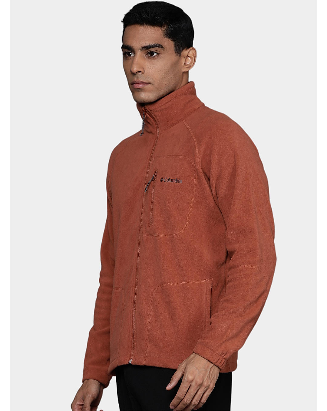 Columbia Mens Orange Fast Trek II Full Zip Fleece Jacket