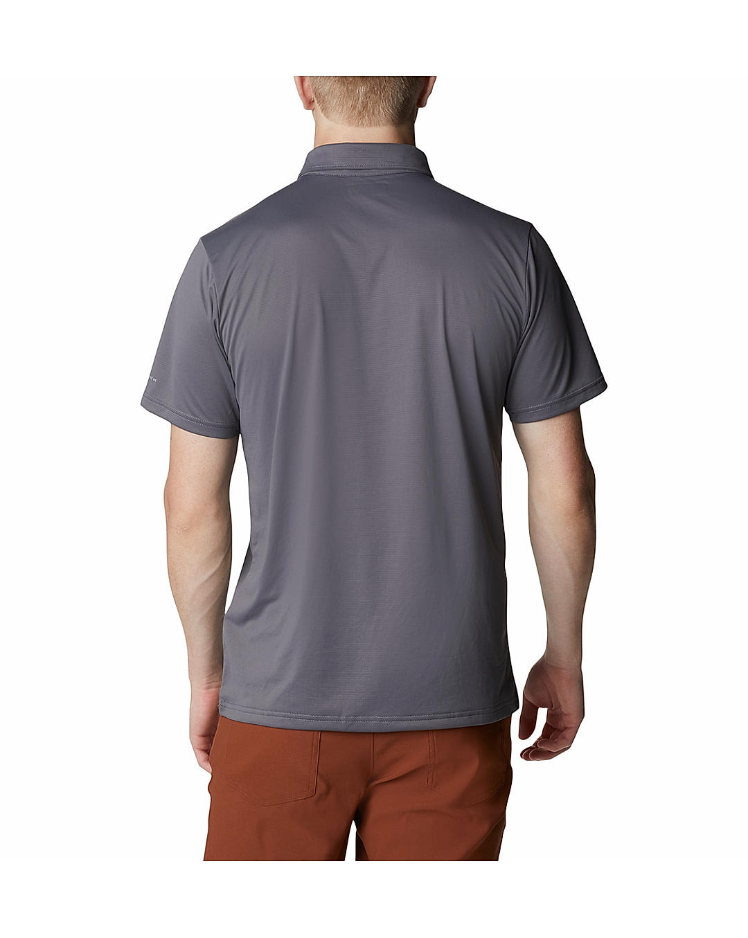 Columbia Mens Grey Omni-Wick Columbia Hike Polo Tshirt
