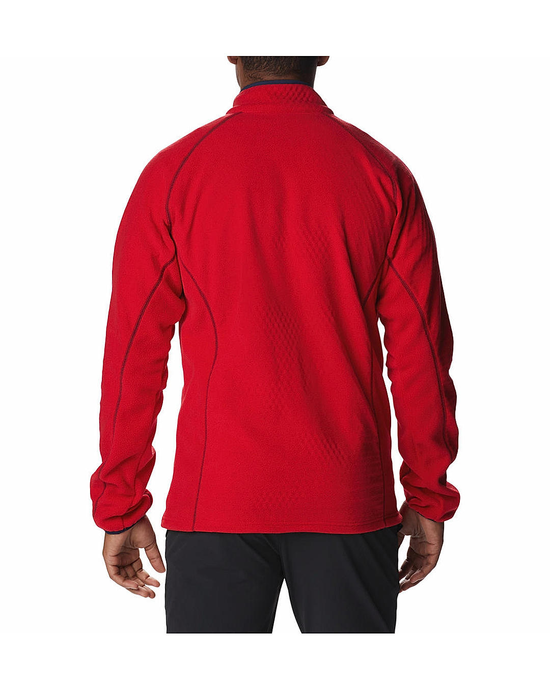 Columbia Mens Red Omni-Heat Helix M Outdoor Tracks Full Zip Fleece Jacket