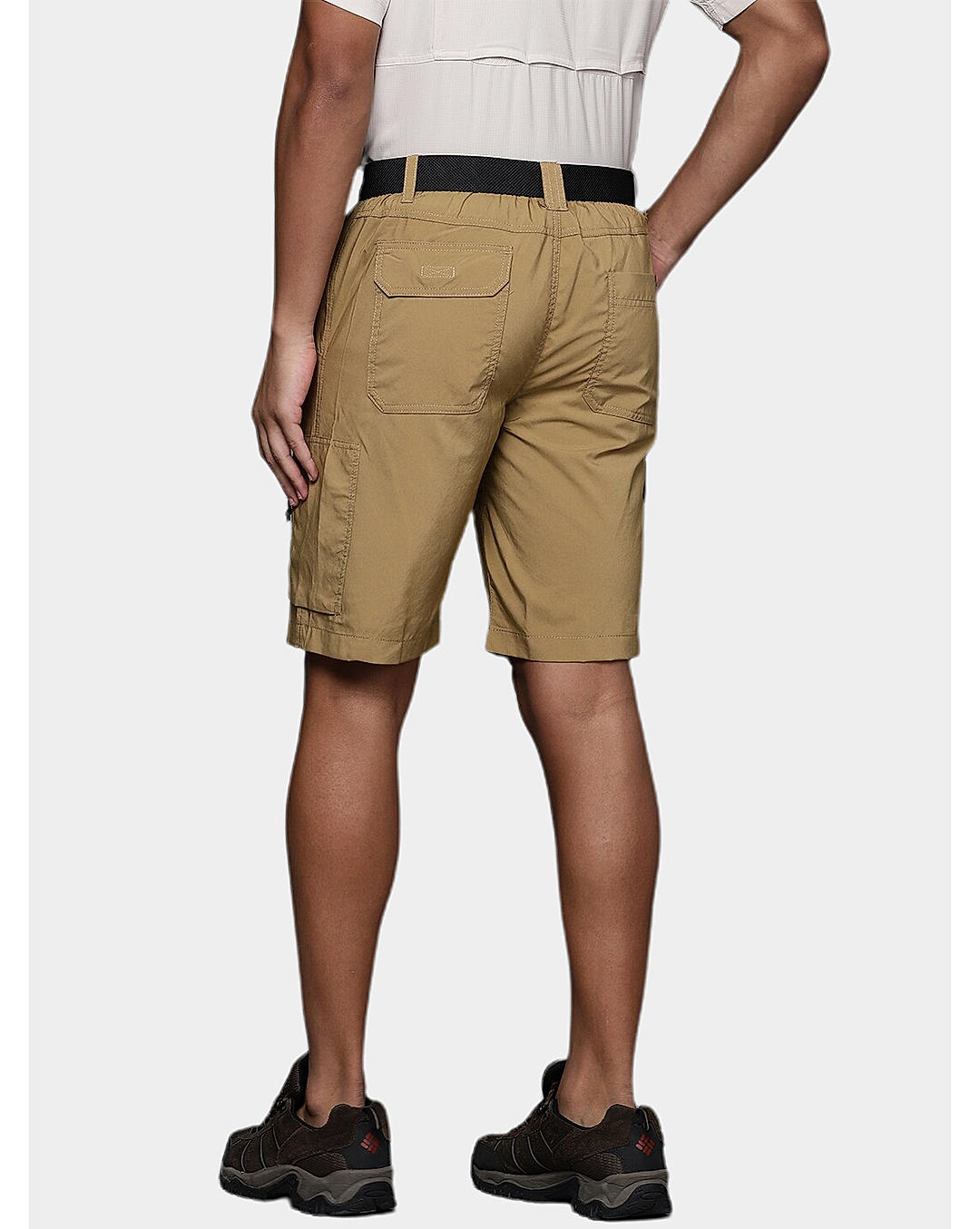 Columbia Mens Beige Omni-Shade Silver Ridge Utility Cargo Short