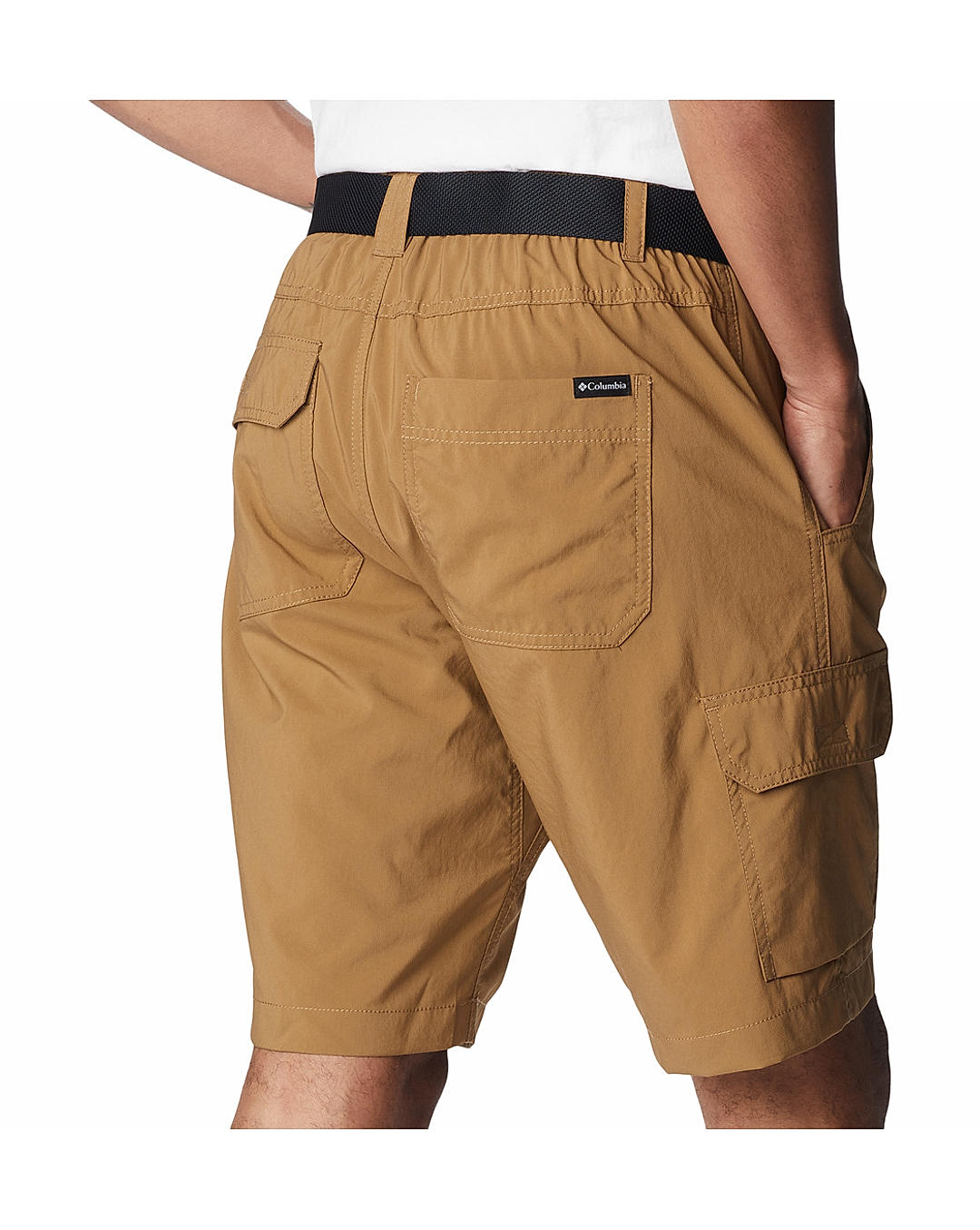 Columbia Mens Beige Omni-Shade Silver Ridge Utility Cargo Short