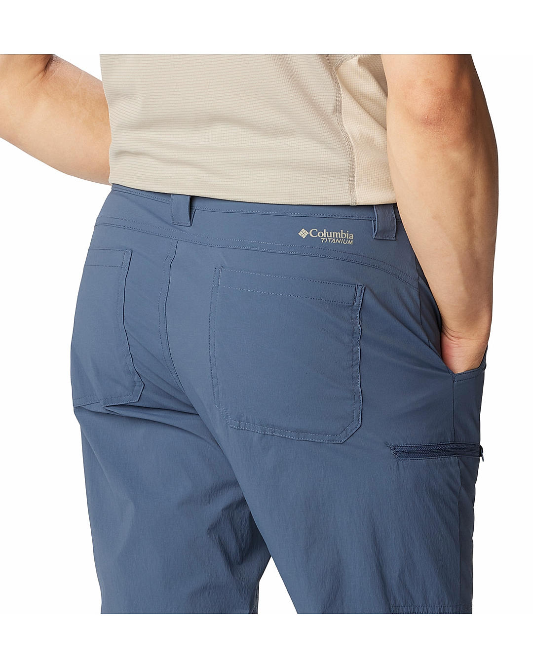 Columbia Mens Navy Omni-Shield Wanoga Lightweight Pant