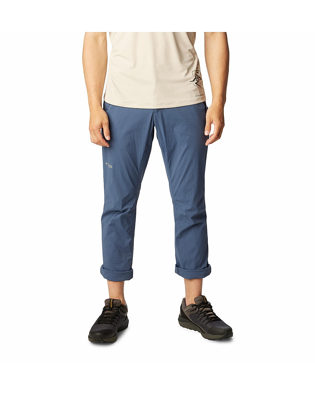 Columbia Mens Navy Omni-Shield Wanoga Lightweight Pant