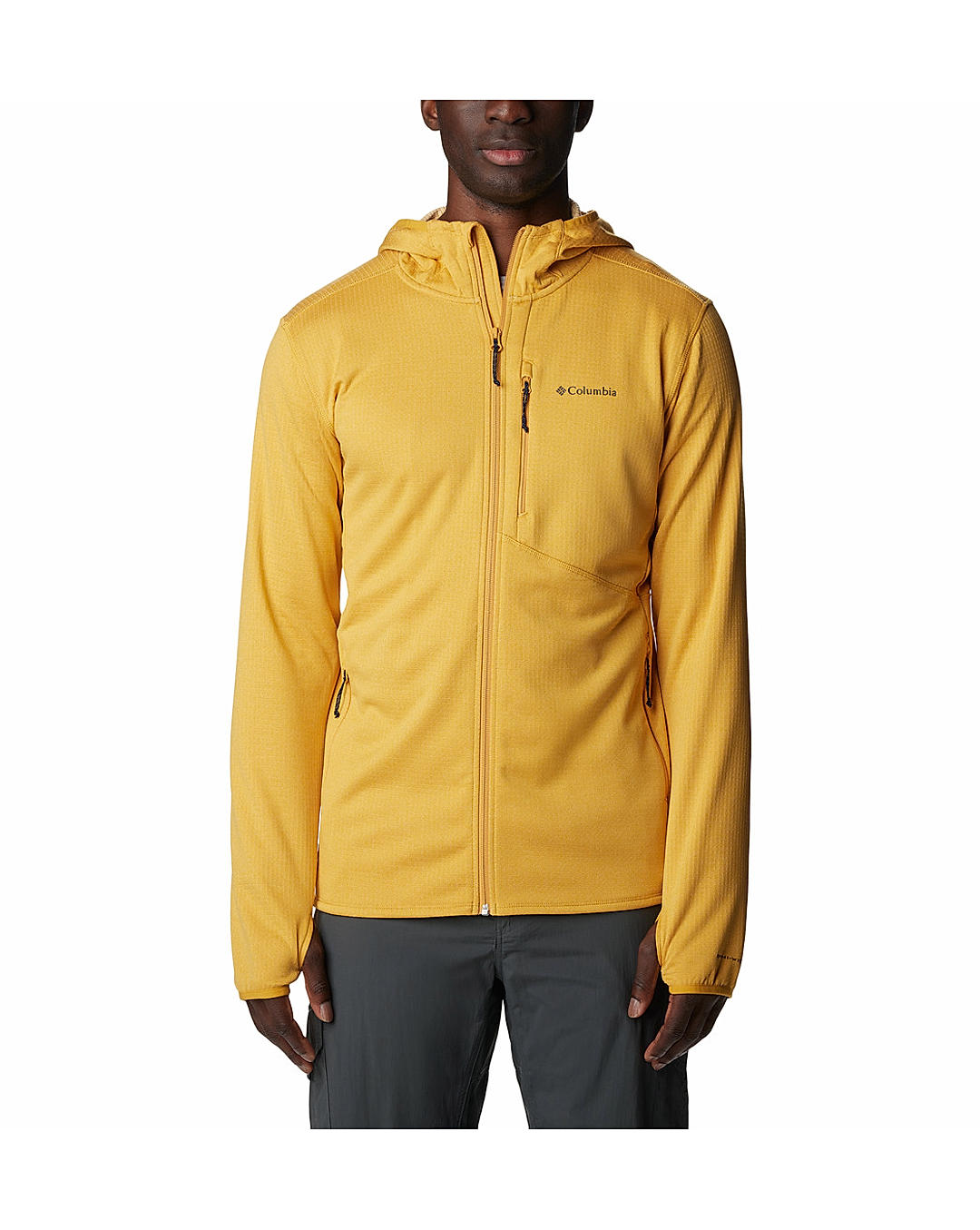 Columbia Mens Yellow Omni-Wick Park View Full Zip Fleece Jacket