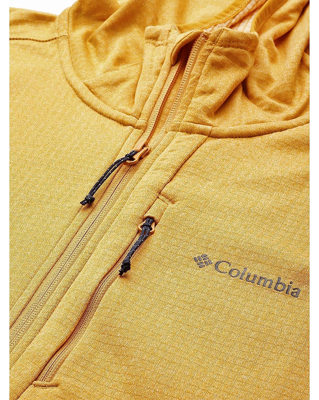 Columbia Mens Yellow Omni-Wick Park View Full Zip Fleece Jacket