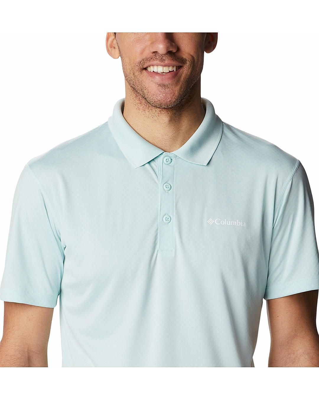 Columbia Mens Blue Omni-Freeze Zero Rules  Polo Tshirt